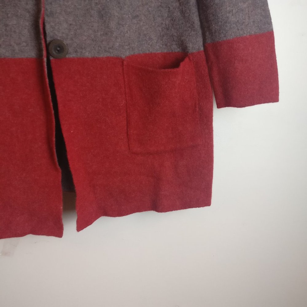 Wool Cardigan, Wool Coat, Wool blend button Front Knit Cocoon Cardigan, L - Picture 12 of 13